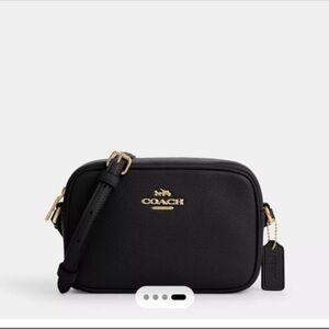 NWT Coach Black Leather Crossbody Bag